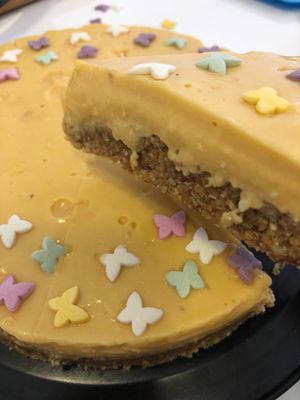 Apricot cheesecake  at Vegan a la Turca in Bodrum