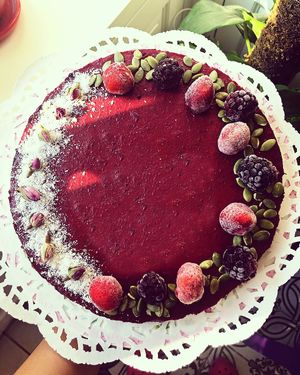 Vegan cheesecake  at Vegan a la Turca in Bodrum