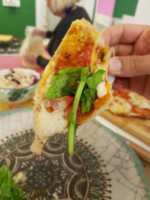 Pizzaaaaa at Vegan a la Turca in Bodrum