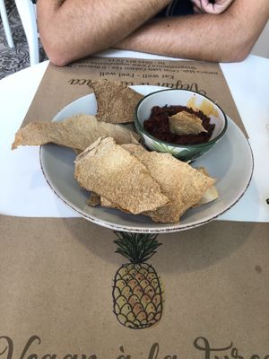 Amazing spicy dip with rosemary (free) at Vegan a la Turca in Bodrum