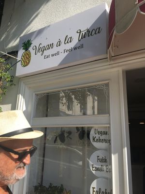 Lovely signage  at Vegan a la Turca in Bodrum