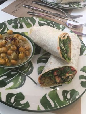 Homemade vegan falafel- delicious! at Vegan a la Turca in Bodrum