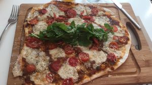 Vegan Pizza at Vegan a la Turca in Bodrum