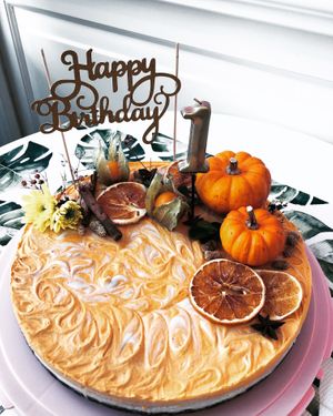 Birthday cake at Vegan a la Turca in Bodrum