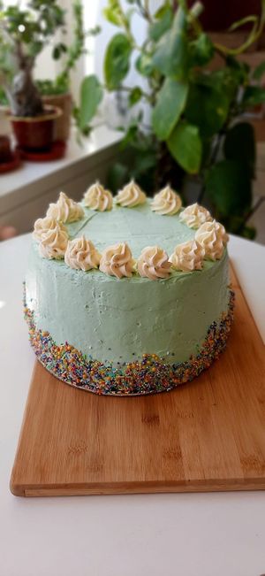 Birthday cake at Vegan a la Turca in Bodrum