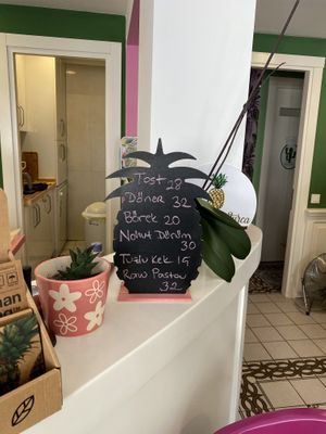 Lunch menu at Vegan a la Turca in Bodrum