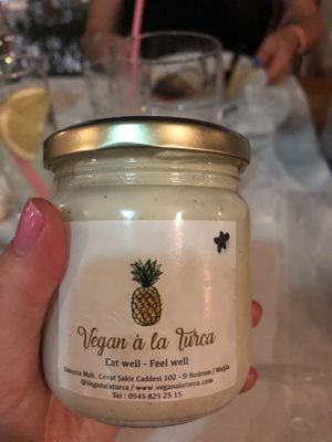 Aioli which we bought and took back to our hotel  at Vegan a la Turca in Bodrum