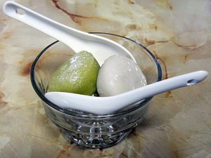 Mochi Ice Cream at Osaka Japanese Restaurant in Sundre