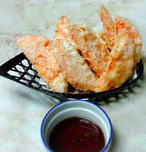 Yam Tempura at Osaka Japanese Restaurant in Sundre