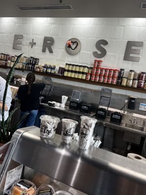 Lots of suplements for your smoothies & bowls  at E+ROSE Wellness Cafe - Brentwood in Brentwood