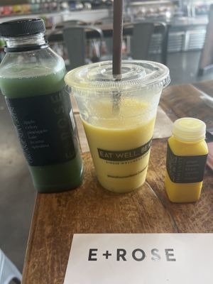 Great smoothies, fresh pressed juices and immunity shots    at E+ROSE Wellness Cafe - Brentwood in Brentwood