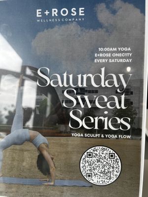 Yoga on Saturdays   at E+ROSE Wellness Cafe - Brentwood in Brentwood