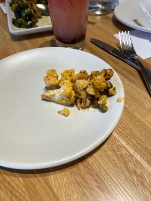 Vegan charred califlower   at True Food Kitchen in The Woodlands