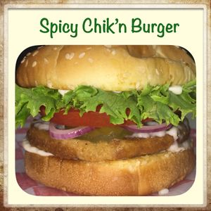 Spicy Chik’n burger at DeVine Delights in Rapid City