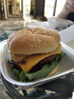 Vegan cheeseburger!  at DeVine Delights in Rapid City