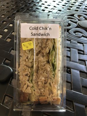 Vegan chicken sandwich  at DeVine Delights in Rapid City