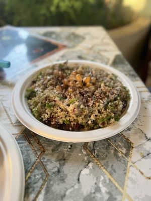 Quinoa salad  at Vegan Xpress in Mitzpe Ramon