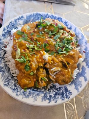 African peanut stew at Vegan Xpress in Mitzpe Ramon