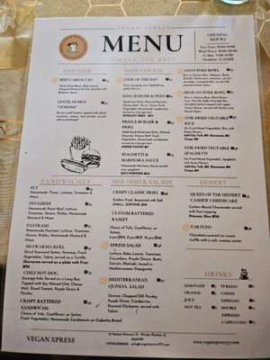  at Vegan Xpress in Mitzpe Ramon