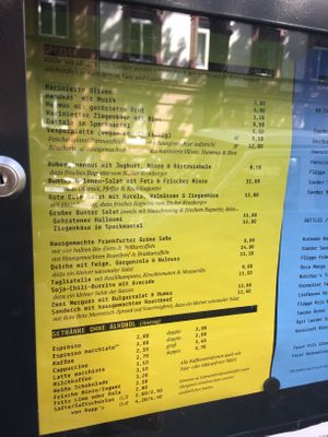 Menu August 2019 at Wir Komplizen in Frankfurt