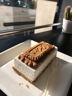 Biscoff cheese cake   at Radagast Vegan Bakery in Rome