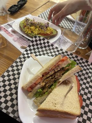 Club sandwich   at Radagast Vegan Bakery in Rome