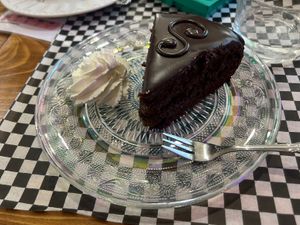 Vegan Sacher squisita  at Radagast Vegan Bakery in Rome