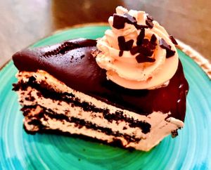 Chocolate and orange cake  at Radagast Vegan Bakery in Rome