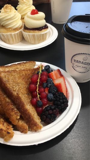 French toast at Radagast Vegan Bakery in Rome