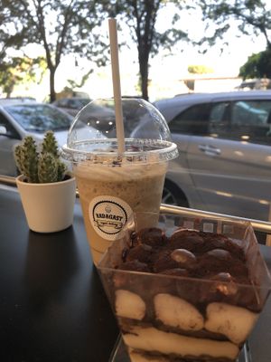 Frappuccino & Tiramisù  at Radagast Vegan Bakery in Rome