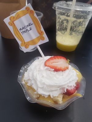 Vegan trifle at Radagast Vegan Bakery in Rome