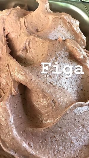 Fig vegan ice cream. at Mini Cafe Golf in Ljubljana