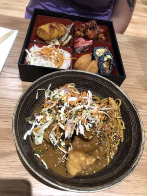 Katsu cauliflower and bento box   at Yakinori - Selly Oak in Birmingham