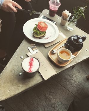 Advocado and halloumi on toast  at Fint in Leeds