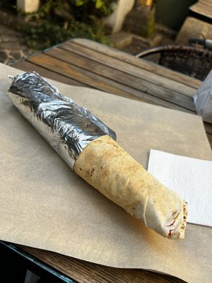 Big falafel wrap on the cheap   at Mazaya Falafel - Starowiślna in Krakow