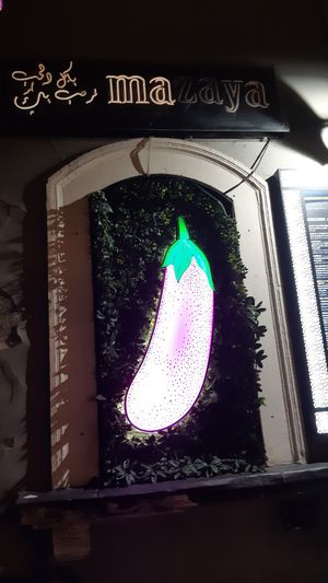 LOL =P... Hey, I must be a cybernetic digital psychic, because I can hear what you're thinking right now "Hey, grow up!" haha XD at Mazaya Falafel - Starowiślna in Krakow