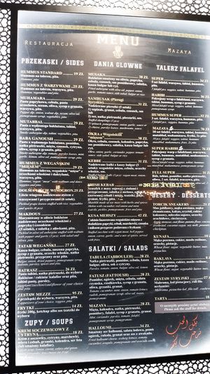  at Mazaya Falafel - Starowiślna in Krakow