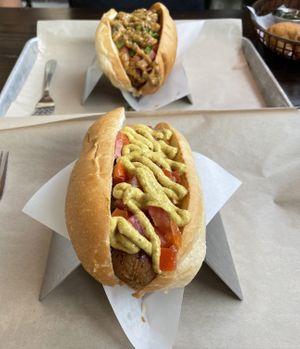 Take a big bite!  at Bangers & Brews in Bend