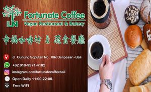 name card at LN Fortunate Coffee - Maybe closed in Denpasar