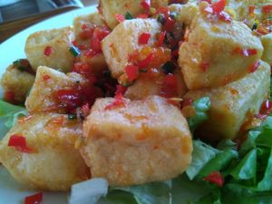 Tahu cabe garam at LN Fortunate Coffee - Maybe closed in Denpasar