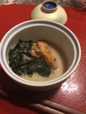 Can’t remember what this was. But it was good. A little too much seaweed for my liking.  at Sougo in Tokyo