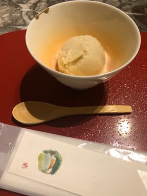 Banana sorbet. SO good!!  at Sougo in Tokyo