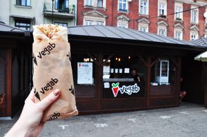 Vegan kebab at Plac Nowy, Kraków at Vegab - Plac Nowy in Krakow