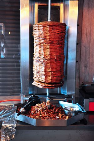 100% vegan kebab, made of tofu, pods and seitan at Vegab - Plac Nowy in Krakow