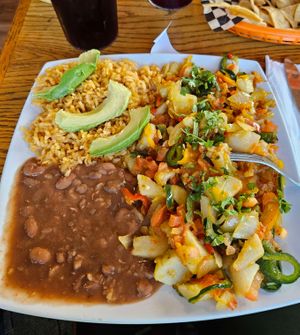Guisido Plate with potatoes at La Cabana de Raya in Astoria