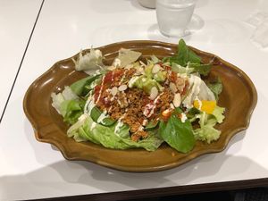 Vegan taco rice at Futaba Fruits Parlor in Kawasaki