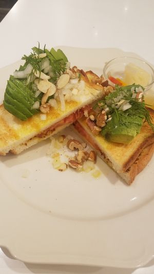 avocado sandwich, no mustard at Futaba Fruits Parlor in Kawasaki