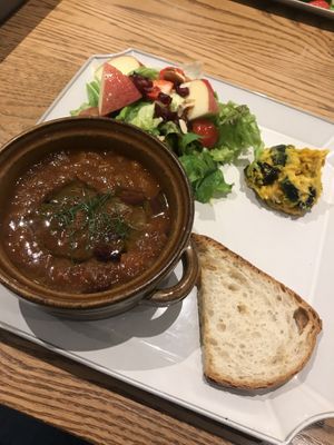 Minestrone soup at Futaba Fruits Parlor in Kawasaki