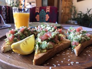 Avocado toast  at Manipura Ethic Cafe & Bar in Baku
