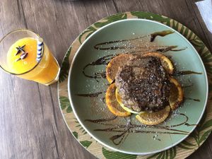 Oat Cinnamon pancakes   at Manipura Ethic Cafe & Bar in Baku